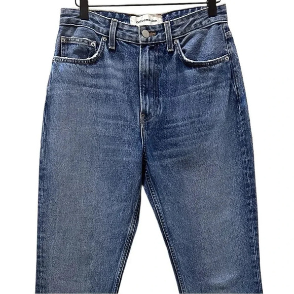 Reformation High Rise Cigarette Jeans sz 28 - Picture 4 of 12